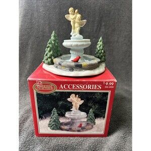 Dickens Collectables Accessories - Fountain w/ Angels Christmas Ceramic 1997